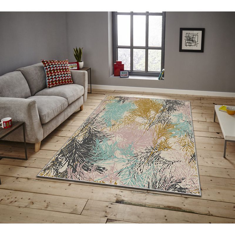 Casa si Gradina - Textile si covoare - Covoare - Covoare casa - Covor, Conceptum Hypnose, multicolor, 100x140 cm, 100% poliester, antiderapant, 288NGR1493 - Infinity.ro