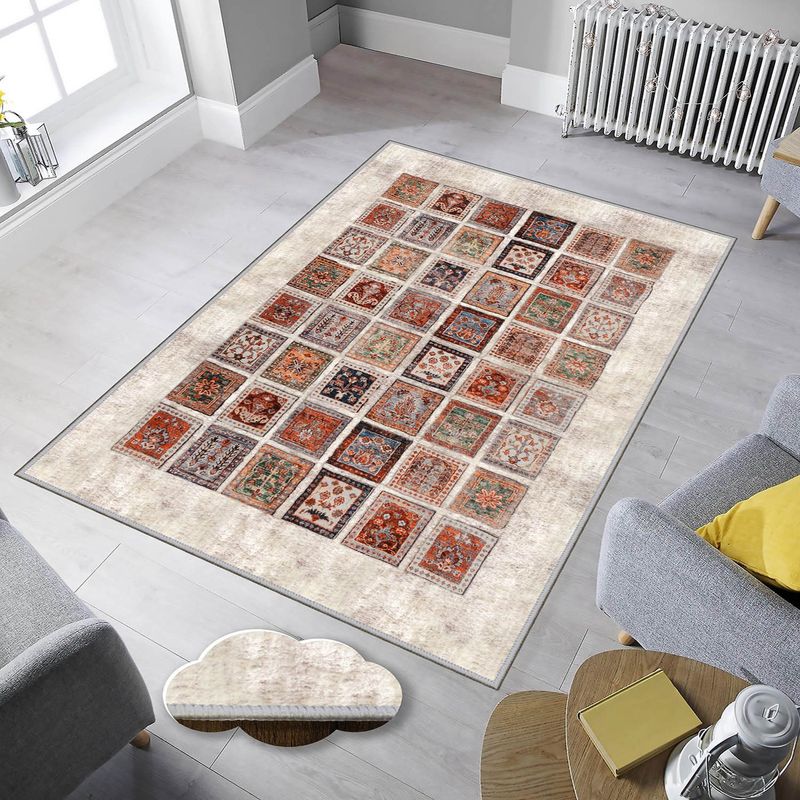 Casa si Gradina - Textile si covoare - Covoare - Covoare casa - Covor, Conceptum Hypnose, multicolor, 80x120 cm, 100% poliester, antiderapant, 369HFT3250 - Infinity.ro