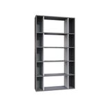 Casa si Gradina - Mobilier - Biblioteci si rafturi - Biblioteci - Biblioteca, Hanah Home, pal melaminat, antracit si alb, 90x25x163,6 cm - Infinity.ro