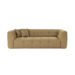 Casa si Gradina - Mobilier - Canapele si coltare - Canapele - Canapea 3 locuri, Hanah Home, lemn fag si pal, kaki, 235x100x72 cm - Infinity.ro