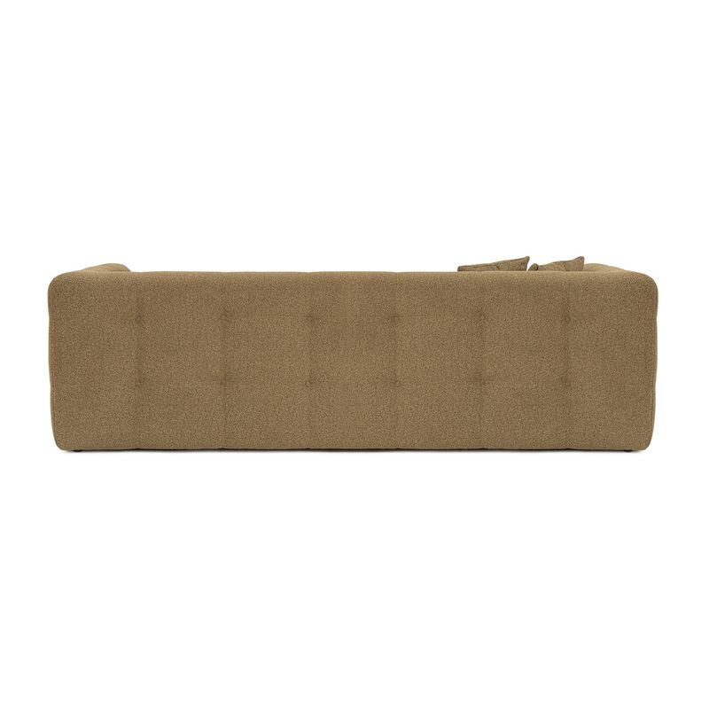 Casa si Gradina - Mobilier - Canapele si coltare - Canapele - Canapea 3 locuri, Hanah Home, lemn fag si pal, kaki, 235x100x72 cm - Infinity.ro