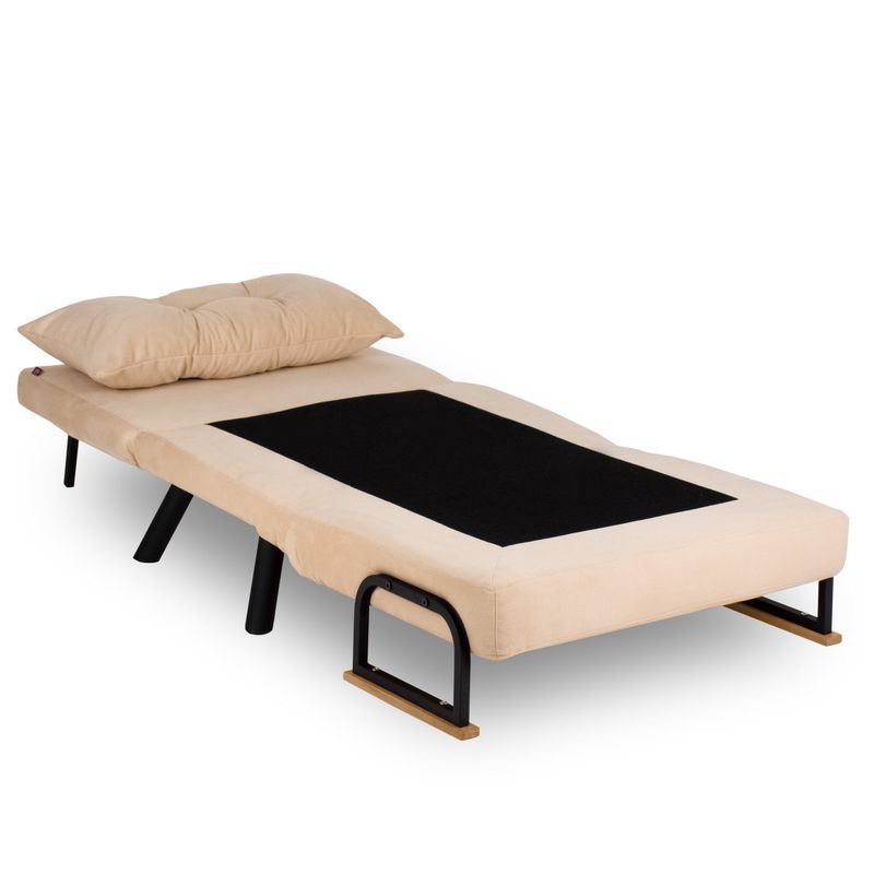 Casa si Gradina - Mobilier - Canapele si coltare - Canapele - Canapea extensibila, Atelier Del Sofa, metal, crem, 175x60 cm - Infinity.ro