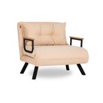 Casa si Gradina - Mobilier - Canapele si coltare - Canapele - Canapea extensibila, Atelier Del Sofa, metal, crem, 175x60 cm - Infinity.ro