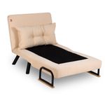 Casa si Gradina - Mobilier - Canapele si coltare - Canapele - Canapea extensibila, Atelier Del Sofa, metal, crem, 175x60 cm - Infinity.ro
