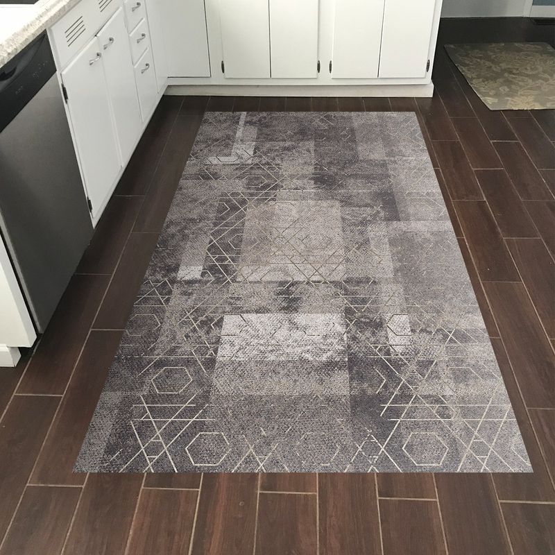 Casa si Gradina - Textile si covoare - Covoare - Covoare casa - Covor, Conceptum Hypnose, maro, 80x120 cm, 100% poliester, antiderapant, lavabil la masina, 955ANR4159 - Infinity.ro