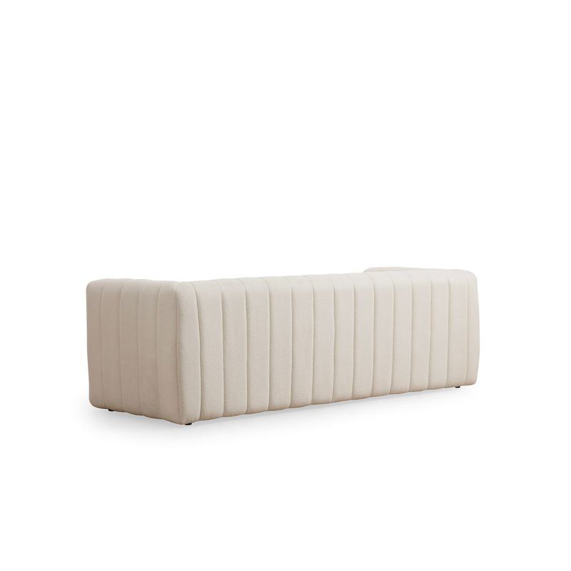 Casa si Gradina - Mobilier - Canapele si coltare - Canapele - Canapea 3 locuri, Hanah Home, lemn fag si pal, crem, 225x90x75 cm - Infinity.ro