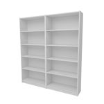 Casa si Gradina - Mobilier - Biblioteci si rafturi - Biblioteci - Biblioteca, Hanah Home, pal melaminat, alb, 160x180x28 cm - Infinity.ro