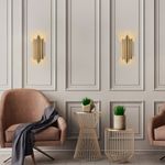 Casa si Gradina - Corpuri si surse de iluminat - Plafoniere, aplice si spoturi - Aplica, Opviq, metal, auriu, 22x11x50 cm - Infinity.ro