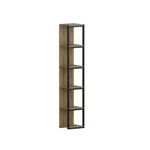 Casa si Gradina - Mobilier - Biblioteci si rafturi - Biblioteci - Biblioteca, Hanah Home, pal melaminat, stejar si negru, 33.7x29.5x180 cm - Infinity.ro