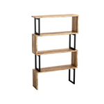 Casa si Gradina - Mobilier - Biblioteci si rafturi - Biblioteci - Biblioteca, Hanah Home, PAL melaminat, nuc, 80x22x128 cm - Infinity.ro