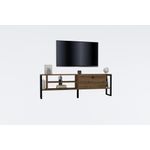 Casa si Gradina - Mobilier - Comode si corpuri - Comode - Comoda tv, Hanah Home, pal melaminat, nuc, 160x50.4x24.5 cm, 835PUQ4503 - Infinity.ro