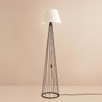 Casa si Gradina - Corpuri si surse de iluminat - Veioze si lampi - Lampadare - Lampadar, Opviq, metal, alb negru, 144 cm, 780SGN3543 - Infinity.ro