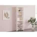 Casa si Gradina - Mobilier - Biblioteci si rafturi - Biblioteci - Biblioteca, Hanah Home, pal melaminat, alb, 160x50x19.6 cm - Infinity.ro