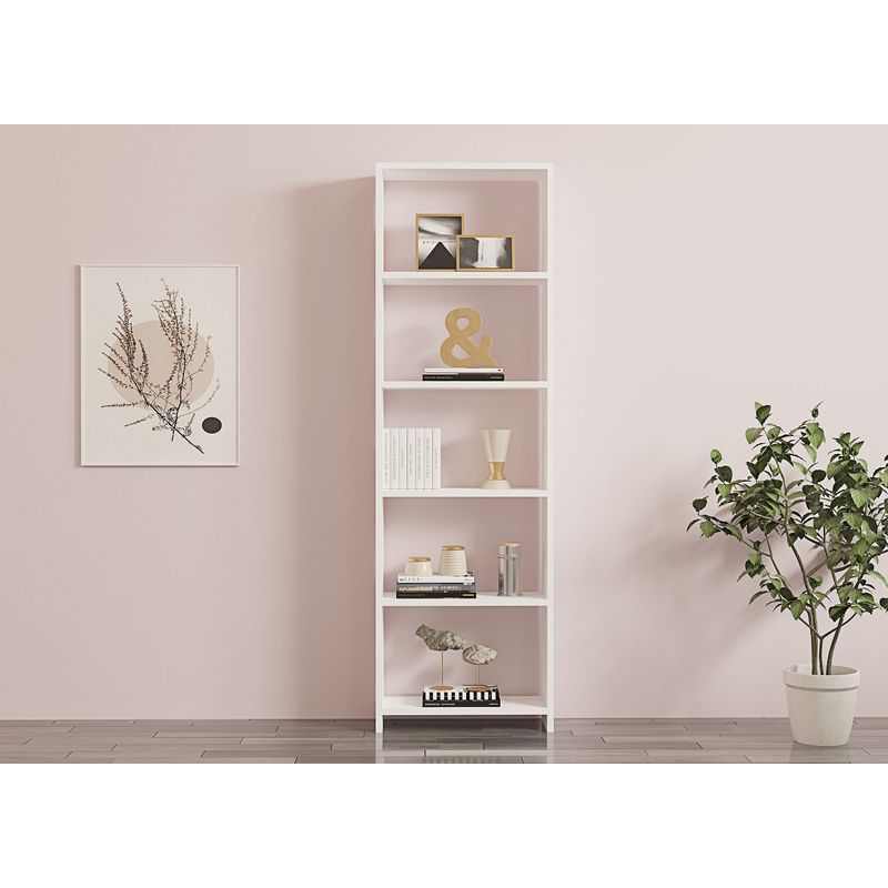 Casa si Gradina - Mobilier - Biblioteci si rafturi - Biblioteci - Biblioteca, Hanah Home, pal melaminat, alb, 160x50x19.6 cm - Infinity.ro