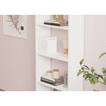 Casa si Gradina - Mobilier - Biblioteci si rafturi - Biblioteci - Biblioteca, Hanah Home, pal melaminat, alb, 160x50x19.6 cm - Infinity.ro