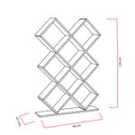Casa si Gradina - Mobilier - Biblioteci si rafturi - Biblioteci - Biblioteca, Hanah Home, PAL melaminat, rosu, 90x19.5x129 cm - Infinity.ro