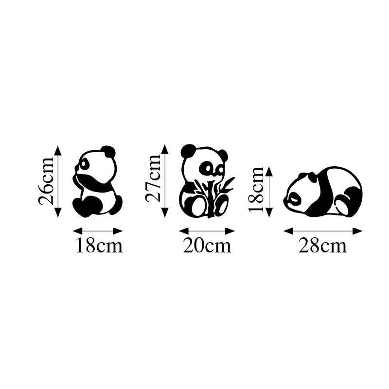 Casa si Gradina - Decoratiuni - Obiecte decorative - Decoratiuni camera copilului - Accesoriu decorativ de perete, Wallxpert, metal, negru, set 3 piese, 18x26 cm, 20x27 cm, 28x18 cm - Infinity.ro