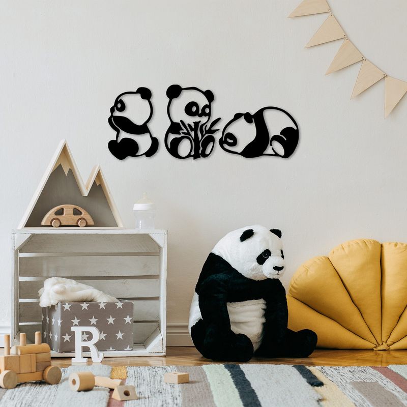 Casa si Gradina - Decoratiuni - Obiecte decorative - Decoratiuni camera copilului - Accesoriu decorativ de perete, Wallxpert, metal, negru, set 3 piese, 18x26 cm, 20x27 cm, 28x18 cm - Infinity.ro
