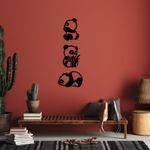 Casa si Gradina - Decoratiuni - Obiecte decorative - Decoratiuni camera copilului - Accesoriu decorativ de perete, Wallxpert, metal, negru, set 3 piese, 18x26 cm, 20x27 cm, 28x18 cm - Infinity.ro