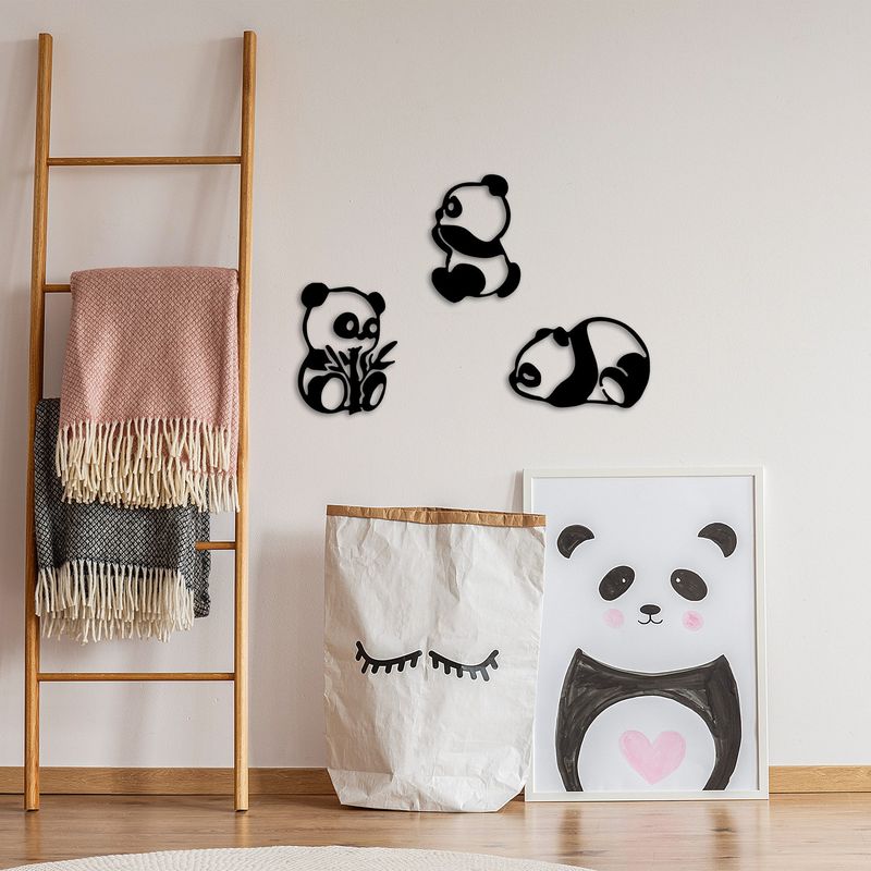 Casa si Gradina - Decoratiuni - Obiecte decorative - Decoratiuni camera copilului - Accesoriu decorativ de perete, Wallxpert, metal, negru, set 3 piese, 18x26 cm, 20x27 cm, 28x18 cm - Infinity.ro