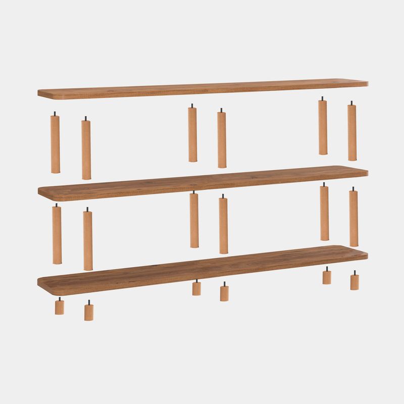 Casa si Gradina - Mobilier - Biblioteci si rafturi - Biblioteci - Biblioteca, Hanah Home, PAL melaminat, pin atlantic, 180x35x74.9 cm - Infinity.ro