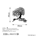 Casa si Gradina - Corpuri si surse de iluminat - Plafoniere, aplice si spoturi - Aplica de perete, Opviq, metal, negru, 48x9x49 cm - Infinity.ro