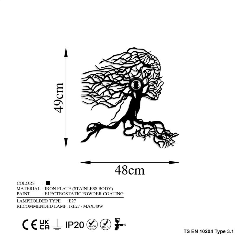 Casa si Gradina - Corpuri si surse de iluminat - Plafoniere, aplice si spoturi - Aplica de perete, Opviq, metal, negru, 48x9x49 cm - Infinity.ro