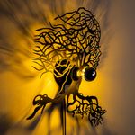 Casa si Gradina - Corpuri si surse de iluminat - Plafoniere, aplice si spoturi - Aplica de perete, Opviq, metal, negru, 48x9x49 cm - Infinity.ro