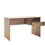 Casa si Gradina - Mobilier - Mese si birouri - Birouri - Birou de studiu, Hanah Home, panou de particule melaminat, nuc deschis, 120x60x75 cm - Infinity.ro