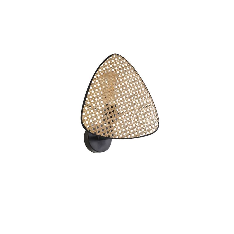 Casa si Gradina - Corpuri si surse de iluminat - Plafoniere, aplice si spoturi - Aplica, Opviq, metal si textil, negru bej, diametru 28 cm, inaltime 30 cm - Infinity.ro