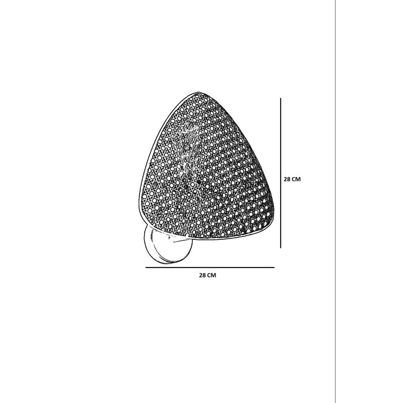 Casa si Gradina - Corpuri si surse de iluminat - Plafoniere, aplice si spoturi - Aplica, Opviq, metal si textil, negru bej, diametru 28 cm, inaltime 30 cm - Infinity.ro