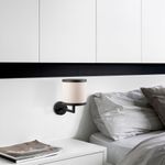 Casa si Gradina - Corpuri si surse de iluminat - Plafoniere, aplice si spoturi - Aplica de perete, Opviq, metal, negru alb, 18x28x30 cm - Infinity.ro