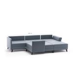 Casa si Gradina - Mobilier - Canapele si coltare - Coltare - Coltar extensibil, Hanah Home, material textil, crem, 300x202x78 cm - Infinity.ro
