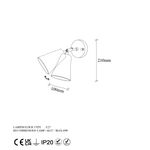 Casa si Gradina - Corpuri si surse de iluminat - Plafoniere, aplice si spoturi - Aplica de perete, Opviq, metal, auriu, 10x26x21 cm - Infinity.ro