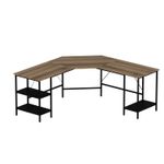 Casa si Gradina - Mobilier - Mese si birouri - Birouri - Birou, Hanah Home, pal melaminat, dore, 180x60x76 cm - Infinity.ro