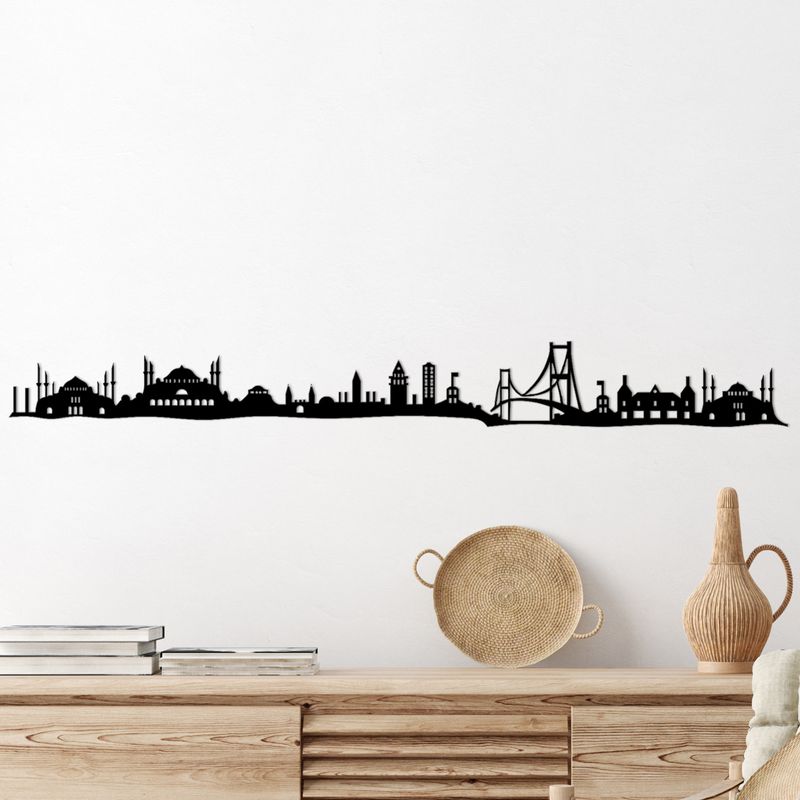 Casa si Gradina - Decoratiuni - Decoratiuni perete - Accesoriu decorativ de perete, Wallxpert, metal, negru, 117x0.15x13 cm - Infinity.ro