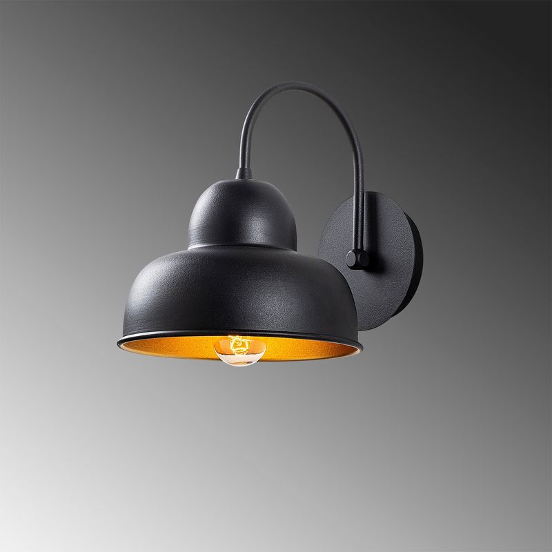 Casa si Gradina - Corpuri si surse de iluminat - Plafoniere, aplice si spoturi - Aplica de perete, Opviq, metal, negru, 20x27x24 cm - Infinity.ro