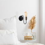 Casa si Gradina - Corpuri si surse de iluminat - Plafoniere, aplice si spoturi - Aplica de perete, Opviq, metal, negru antique, 12x26x20 cm - Infinity.ro