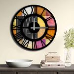 Casa si Gradina - Decoratiuni - Ceasuri - Ceas decorativ, Wallxpert, mdf, multicolor, 50 cm diametru, 238HMA6248 - Infinity.ro