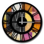 Casa si Gradina - Decoratiuni - Ceasuri - Ceas decorativ, Wallxpert, mdf, multicolor, 50 cm diametru, 238HMA6248 - Infinity.ro