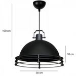 Casa si Gradina - Corpuri si surse de iluminat - Lustre si pendule - Candelabru, Opviq, metal, negru, diametru 30 cm, inaltime 100 cm - Infinity.ro