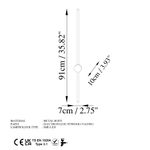 Casa si Gradina - Corpuri si surse de iluminat - Plafoniere, aplice si spoturi - Aplica de perete, Opviq, metal, alb, 91x10x7 cm, led 13w - Infinity.ro