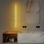 Casa si Gradina - Corpuri si surse de iluminat - Plafoniere, aplice si spoturi - Aplica de perete, Opviq, metal, alb, 91x10x7 cm, led 13w - Infinity.ro