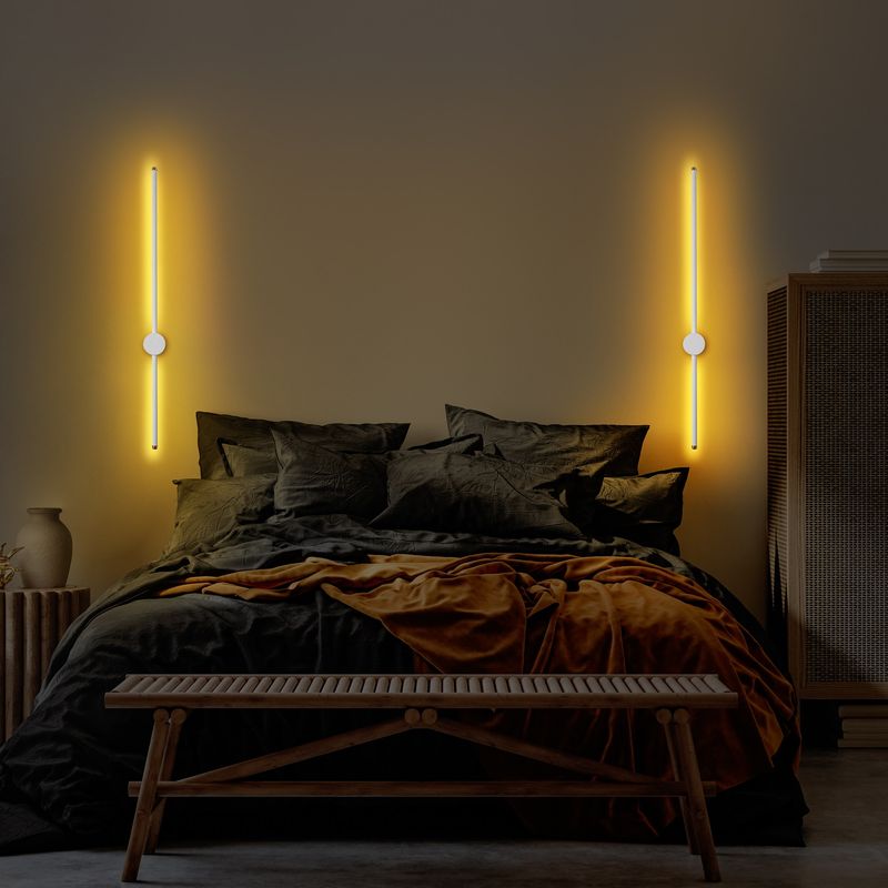 Casa si Gradina - Corpuri si surse de iluminat - Plafoniere, aplice si spoturi - Aplica de perete, Opviq, metal, alb, 91x10x7 cm, led 13w - Infinity.ro
