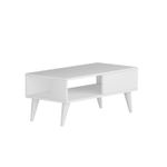 Casa si Gradina - Mobilier - Mese si birouri - Masute de cafea - Masuta de cafea, Hanah Home, pal melaminat, alb, 90x45x40 cm, 475OLV1326 - Infinity.ro