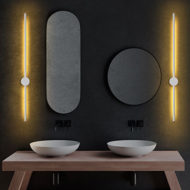 Casa si Gradina - Corpuri si surse de iluminat - Plafoniere, aplice si spoturi - Aplica de perete, Opviq, metal, alb, 91x10x7 cm, led 13w - Infinity.ro