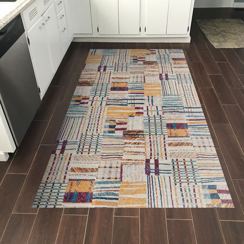 Casa si Gradina - Textile si covoare - Covoare - Covoare casa - Covor, Conceptum Hypnose, multicolor, 100x150 cm, 100% poliester, antiderapant, lavabil la masina, 955ANR4308 - Infinity.ro
