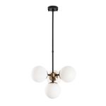 Casa si Gradina - Corpuri si surse de iluminat - Lustre si pendule - Candelabru, Opviq, metal, negru antic crem, 43x43x47-89 cm, inaltime reglabila - Infinity.ro