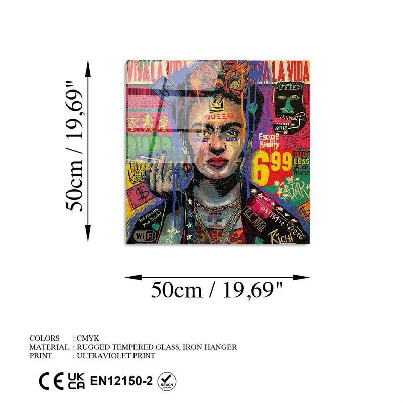 Casa si Gradina - Decoratiuni - Tablouri - Tablou decorativ, Wallxpert, sticla temperata, multicolor, 50x50 cm, 123BZM2307 - Infinity.ro