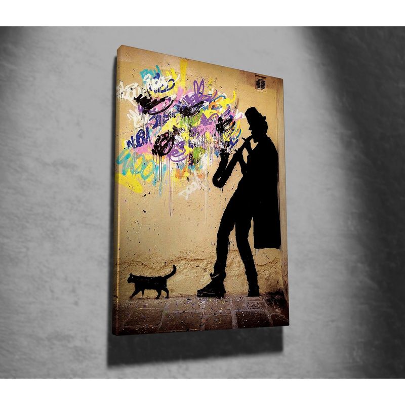 Casa si Gradina - Decoratiuni - Tablouri - Tablou canvas decorativ, Wallxpert, multicolor, 50x70 cm, 50% bumbac, 50% poliester, rama lemn, 966BRS1179 - Infinity.ro